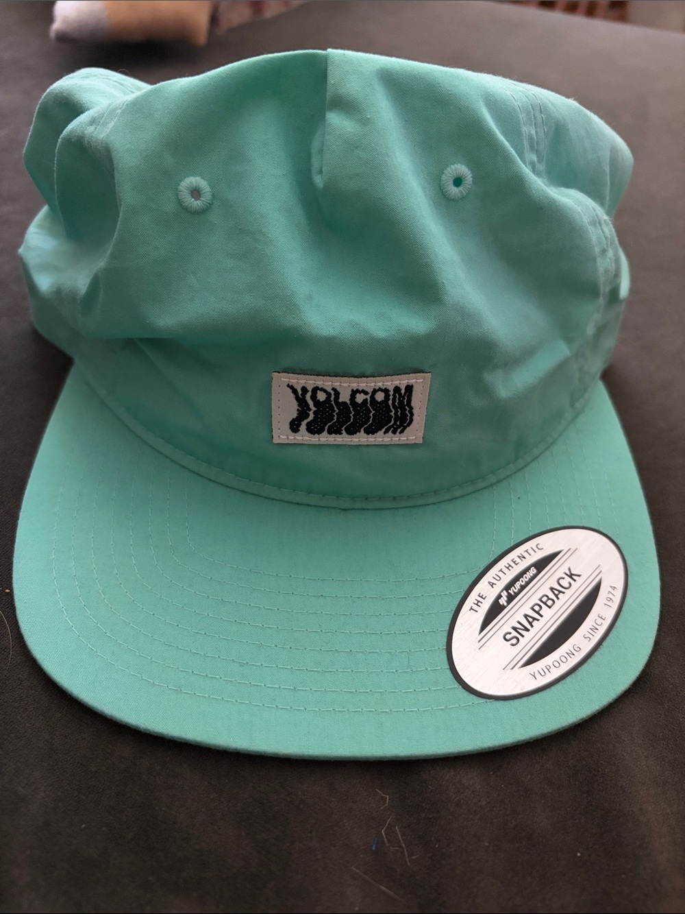 Volcom Mint Green 5-Panel Snapback Cap